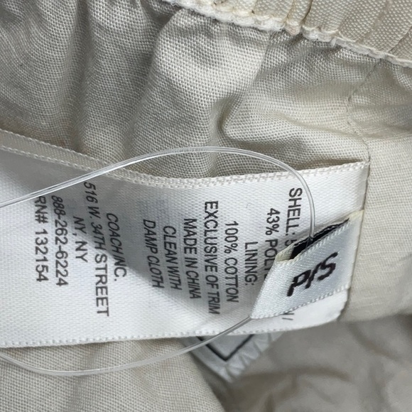 Coach Hat/Cap Newsboy style.Signature print. Tan/Metallic Leather trim.Original. - Picture 5 of 16